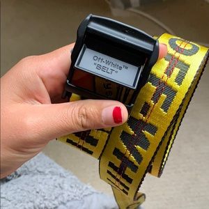 Off-White Industrial Yellow Black Belt